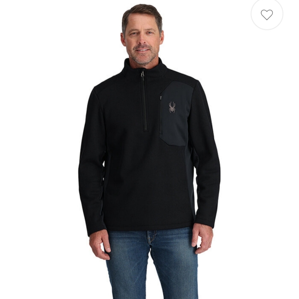 Spyder Pullover 1/4 zip, XL, Pockets